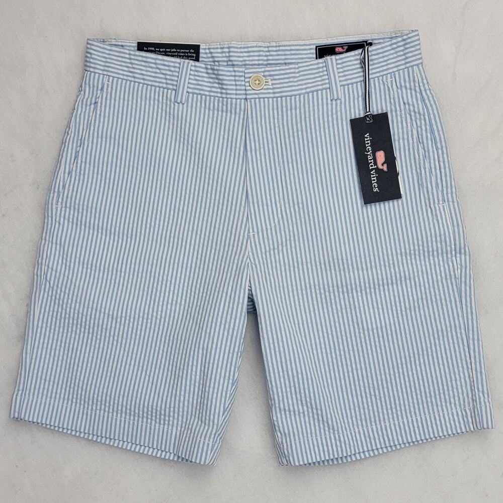 Vineyard Vines Men's 9" Seersucker Breaker Shorts 30 Ocean Breeze MSRP $98.50